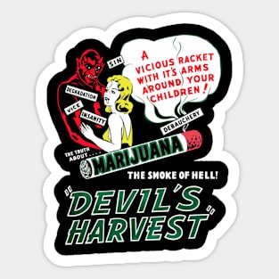 The devils harvest Sticker